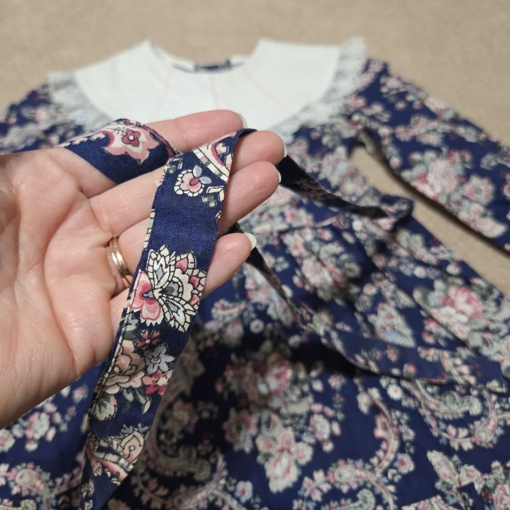 Vintage‎ Dance And Prance 80s Floral Lace Toddler Dress Size 5 Easter Spring